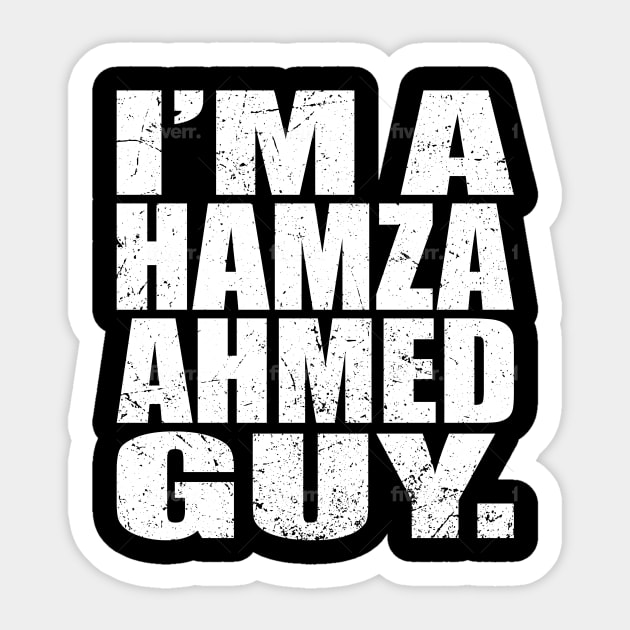 Paul Heyman Hamza Ahmed Wrestling Self Improvement Parody T Shirt Wrestling Sticker by Sachin Gupta